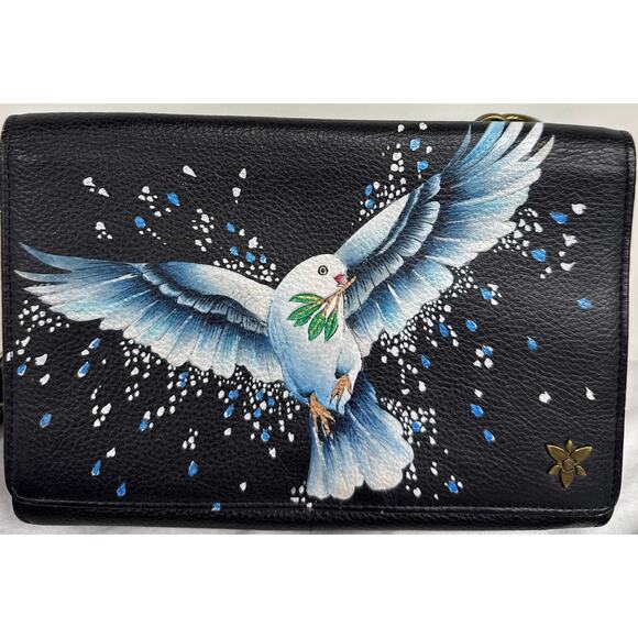 Anuschka Handpainted Leather Crossbody Organizer - Picture 3 of 13